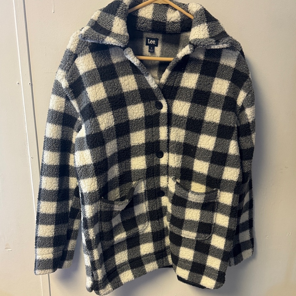 Lee Black and White Checkered Jacket